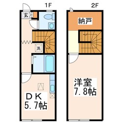 ケインズ・マツバセの物件間取画像